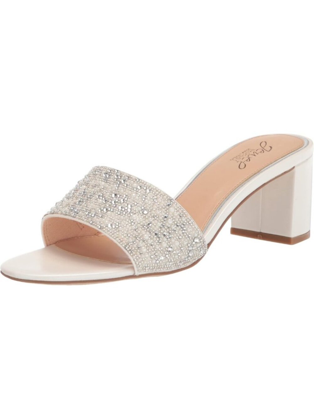 Glitter Block Heel Mules | Stylish Slip-On Shoes for Chic Occasions